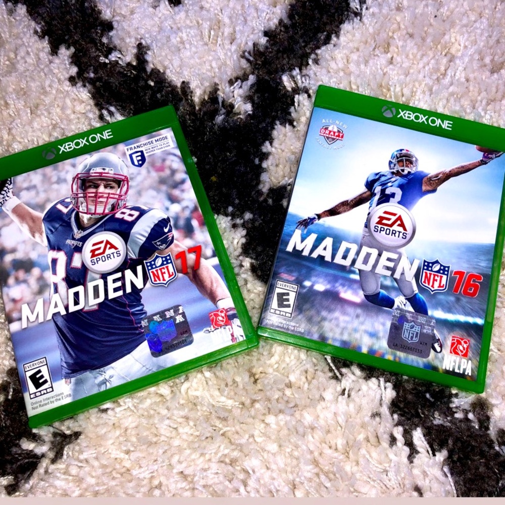 Madden ‘16 AND Madden ‘17 xBox One combo (2) pack
